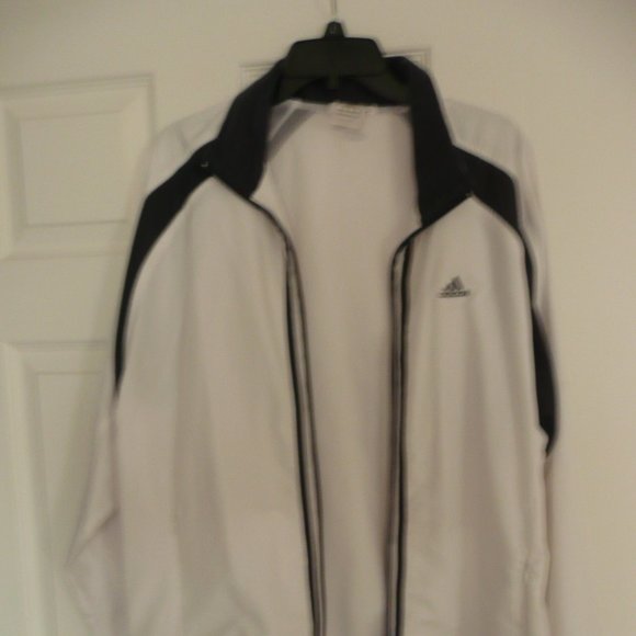 vintage men's adidas tennis, activewear jacket  white size M - Picture 3 of 10